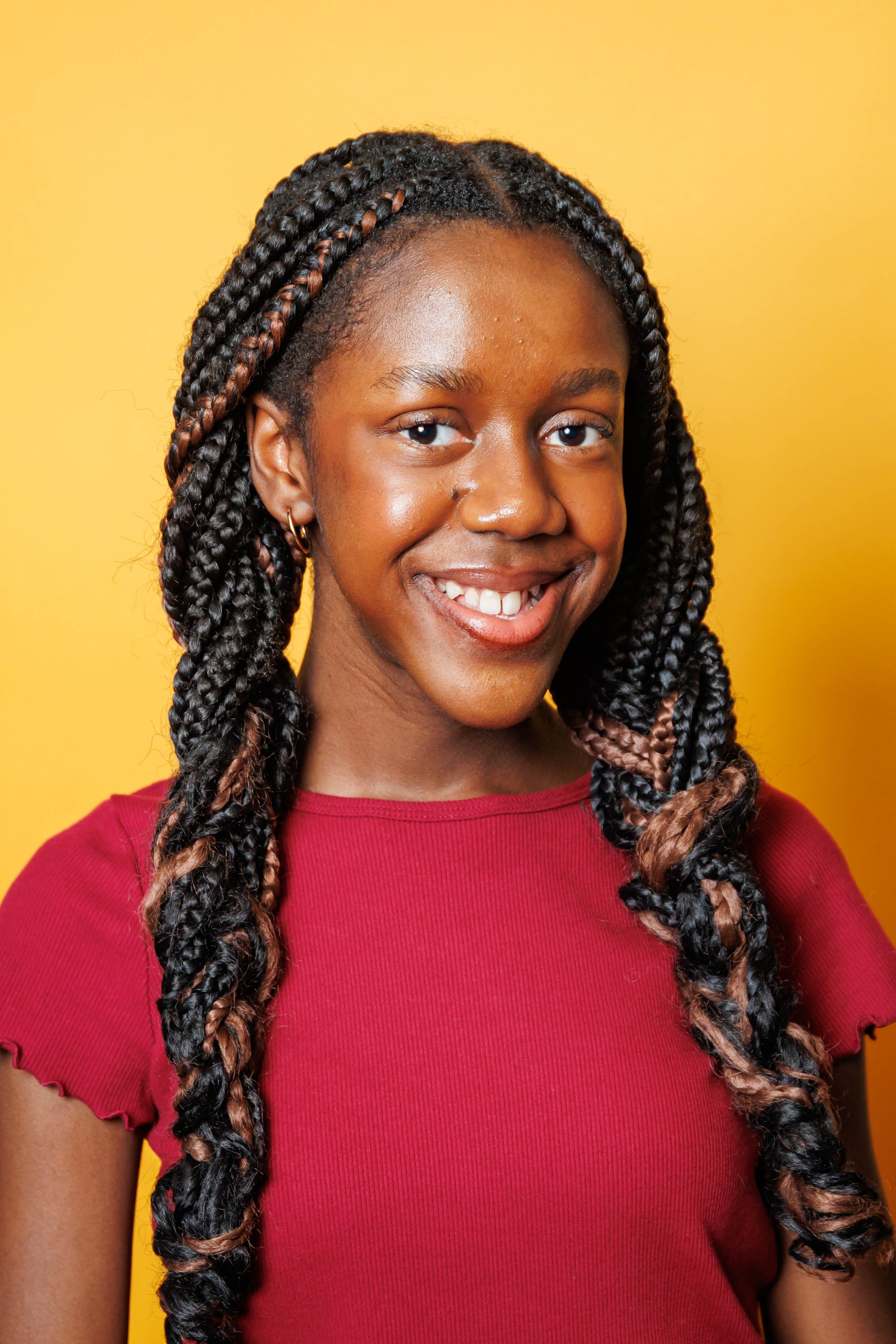 Abby Bernard, smiling brightly